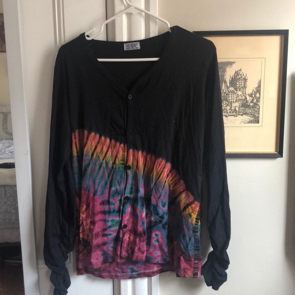 Tie die oversized cardigan